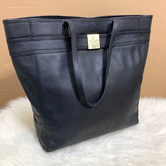 KATE SPADE X-Large Black Leather N/S PRIMROSE HILL "JAMES" Tote - Picture 4 of 15